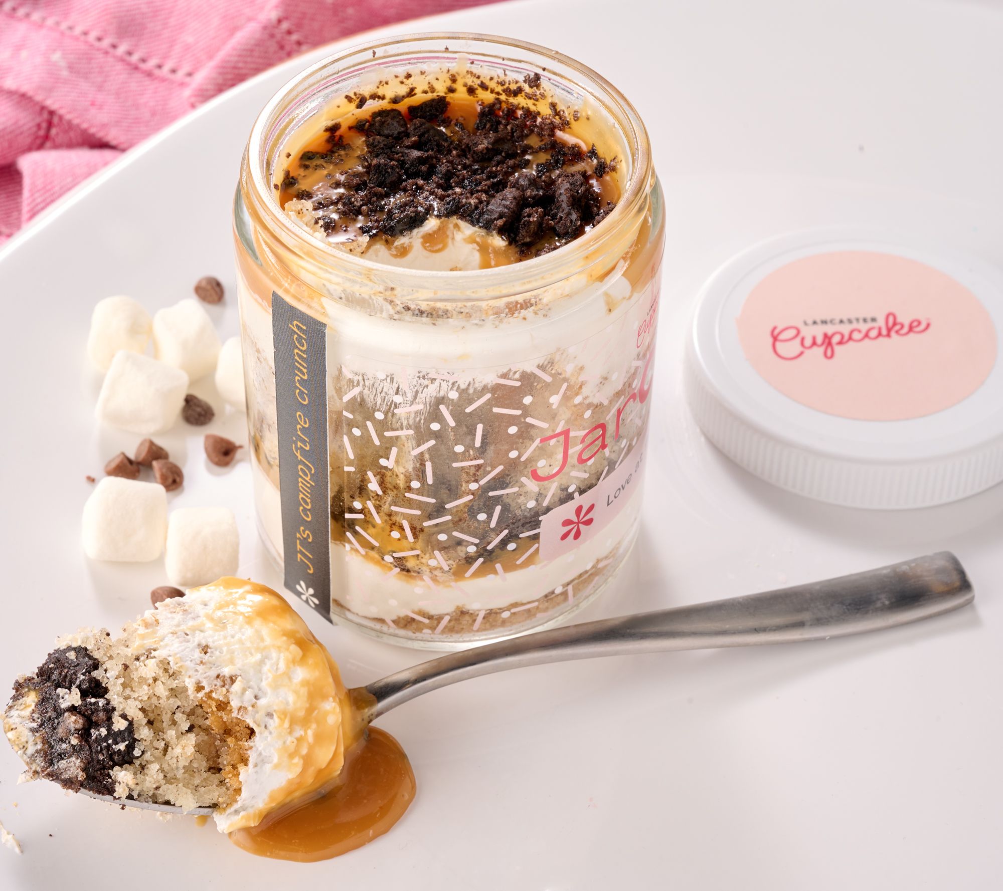 Lancaster Cupcake (4) 8oz Gourmet Jar Cakes Assortment