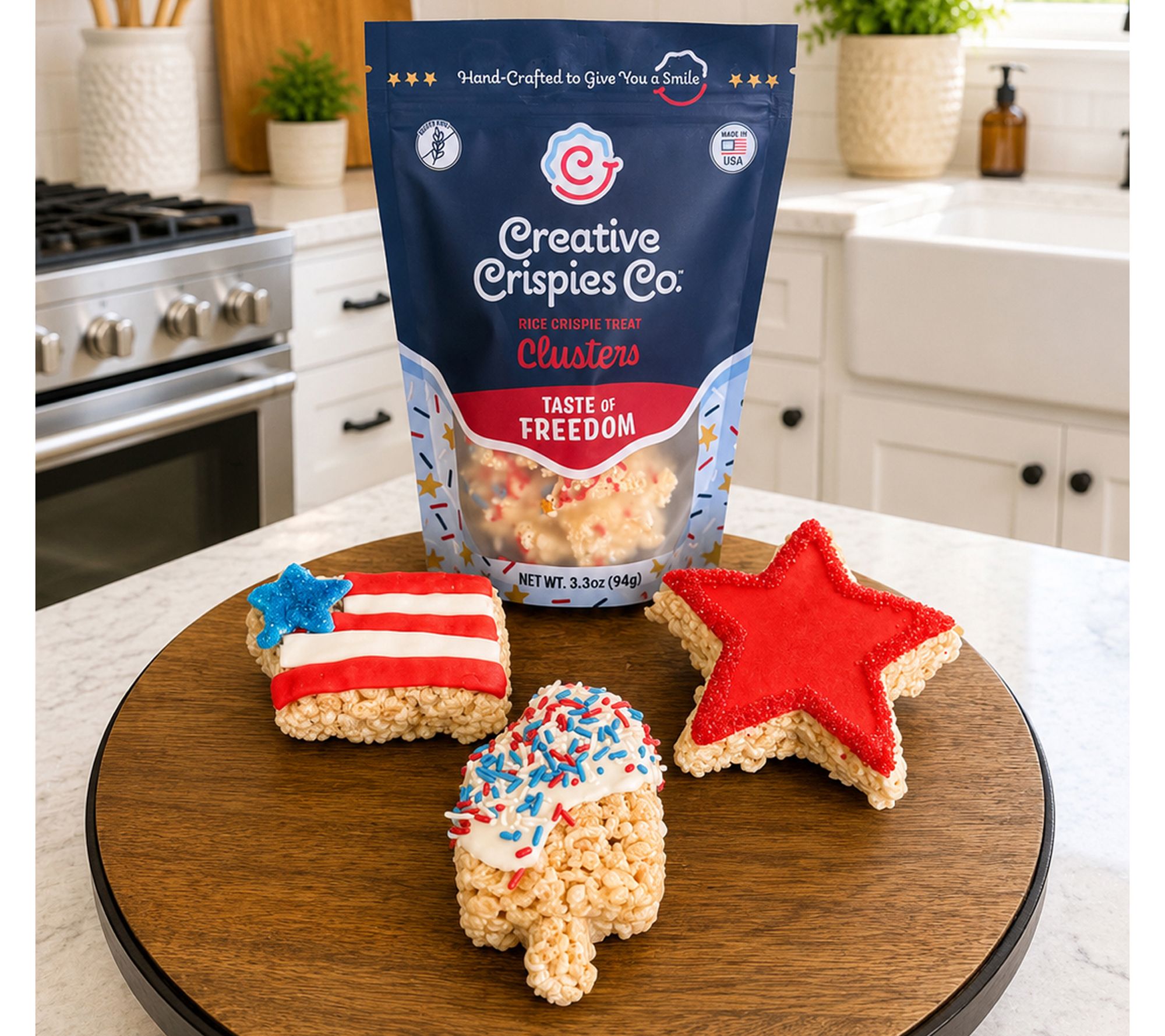 Creative Crispies 4pc USA Collection Rice Crispie Treats