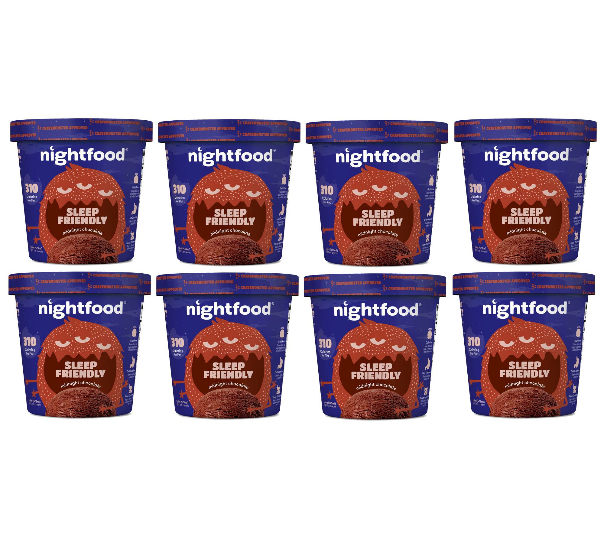 Nightfood 8 Pints Nightime Midnight Chocolate Ice Cream