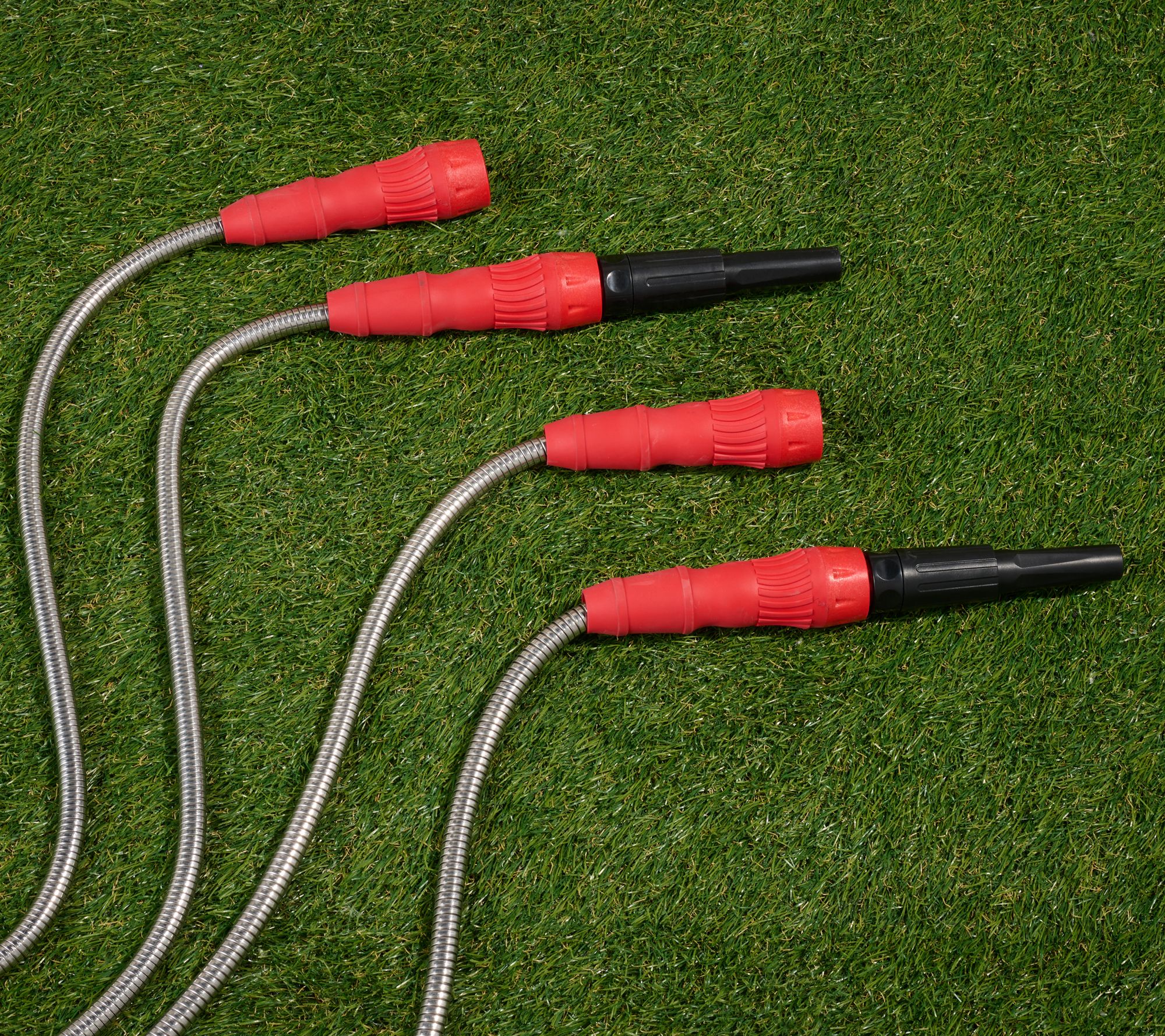 Bernini Set of 2 40' No-Kink Expanding Metal Hoses & Nozzles