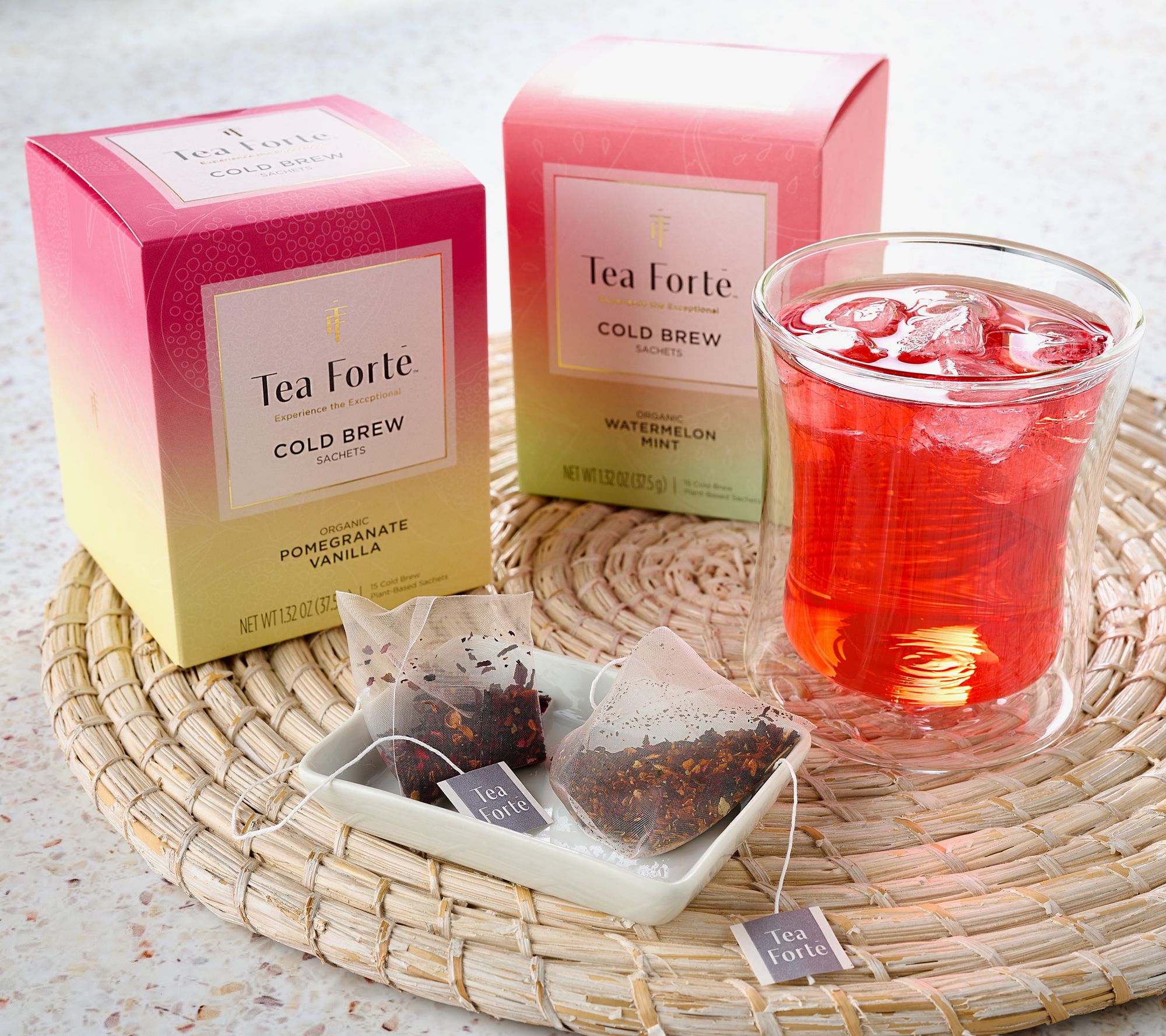 Tea Forte Cold Brew Tea with Glass Cup