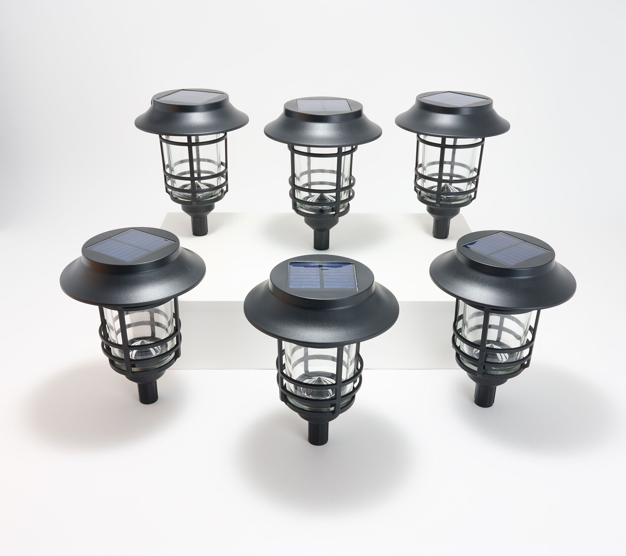 Home Zone Set of 6 Mesh Linkable Solar Lights