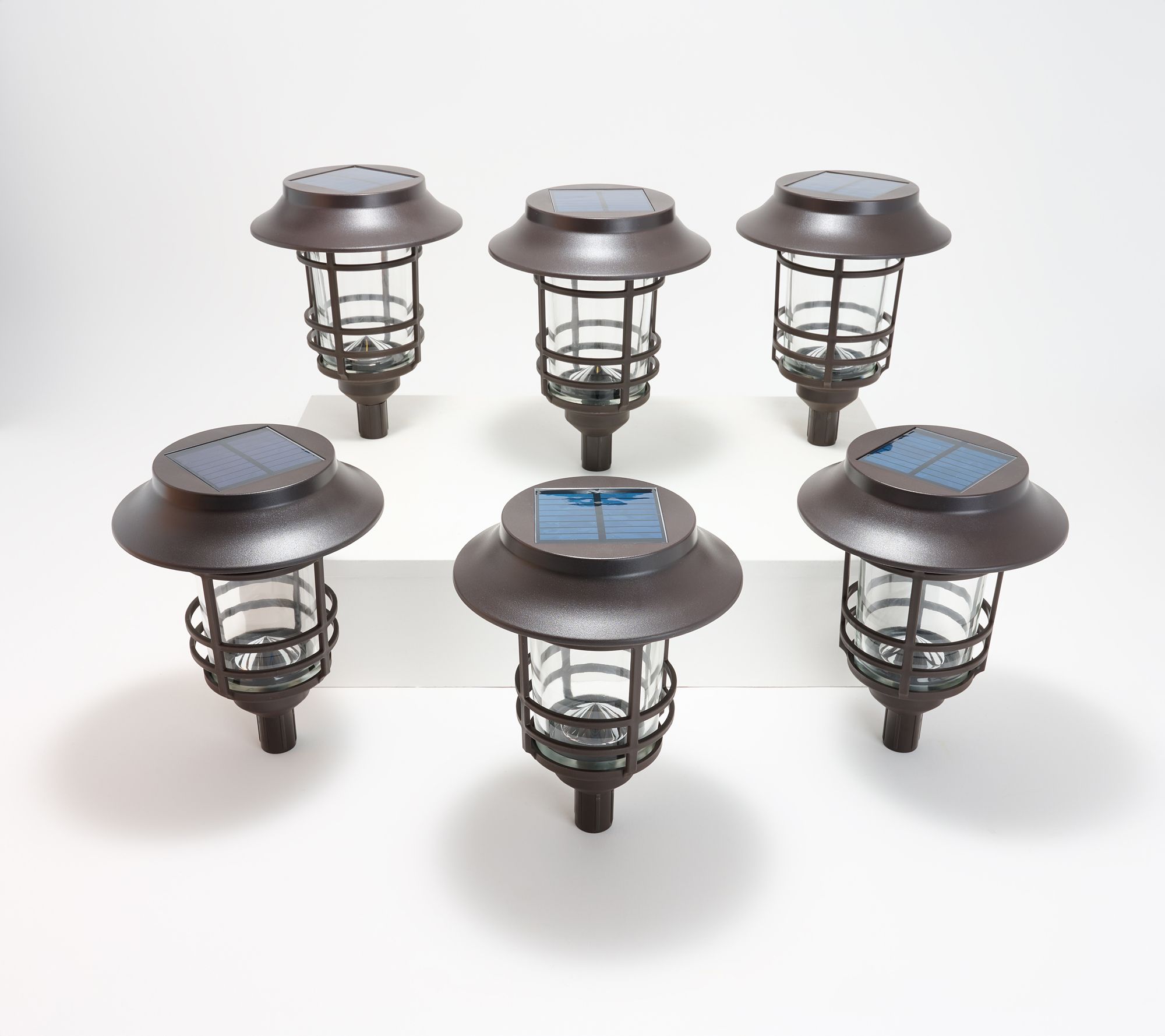 Home Zone Set of 6 Mesh Linkable Solar Lights
