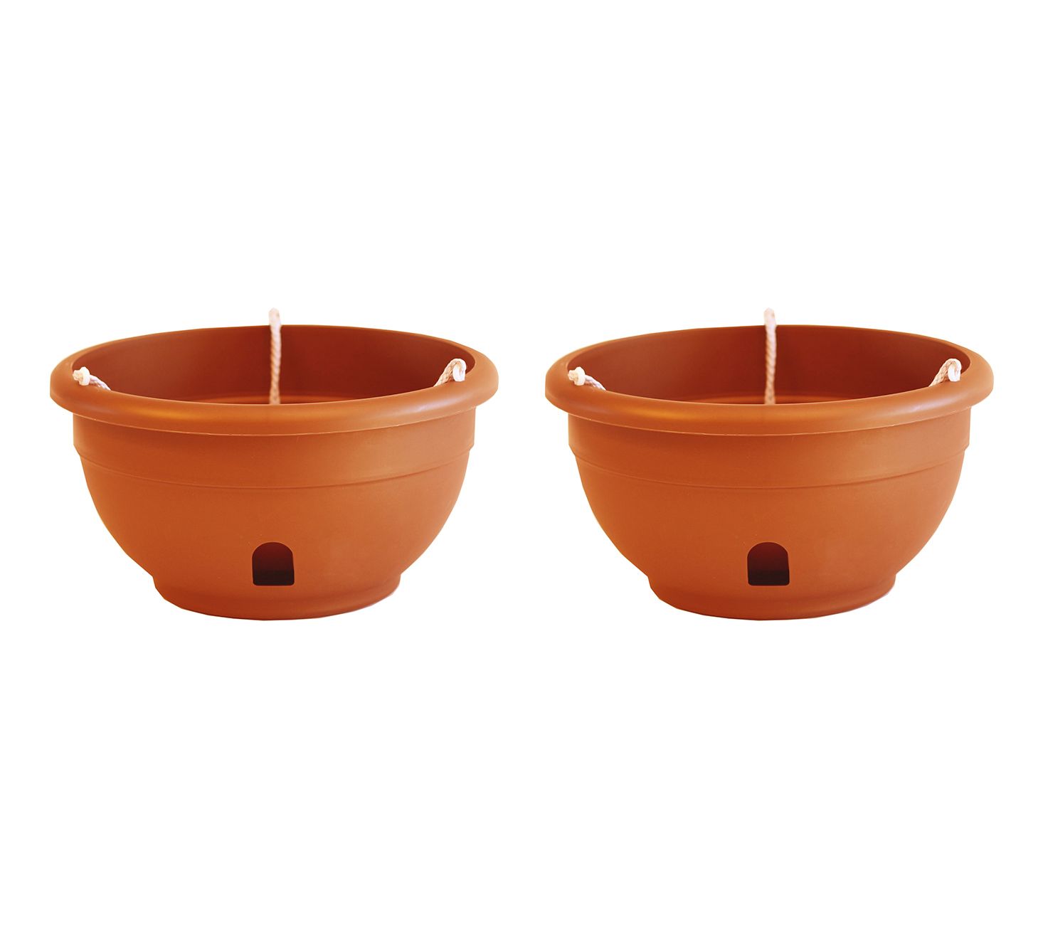 EEZY-GRO Set of 2 12" Self- Watering Hanging Baskets