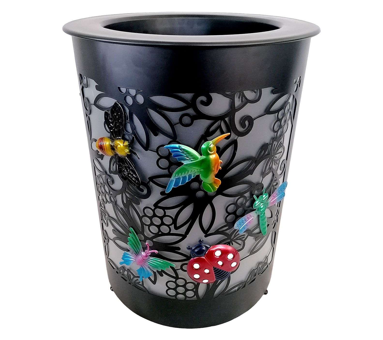 "As Is" Temp-tations Outdoors 16.5" Illuminated Planter w/Icons