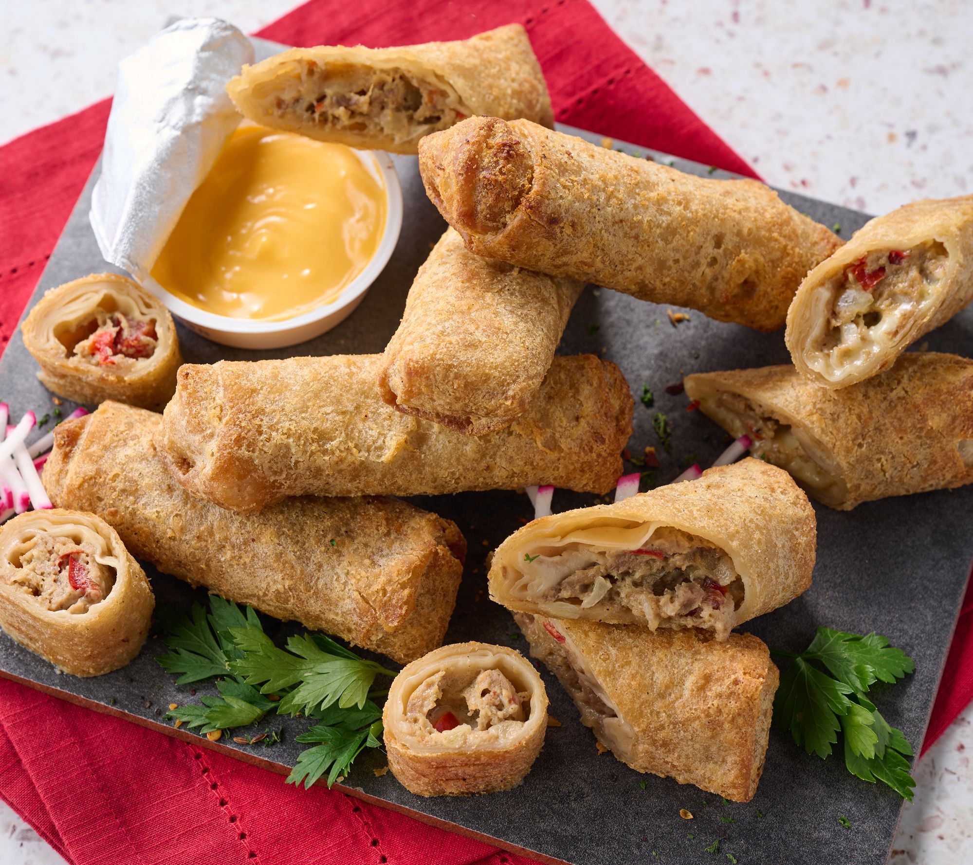 Falkor Fusion (15) 3 oz. Eggrolls & (5) Cheese Sauce Auto-Delivery