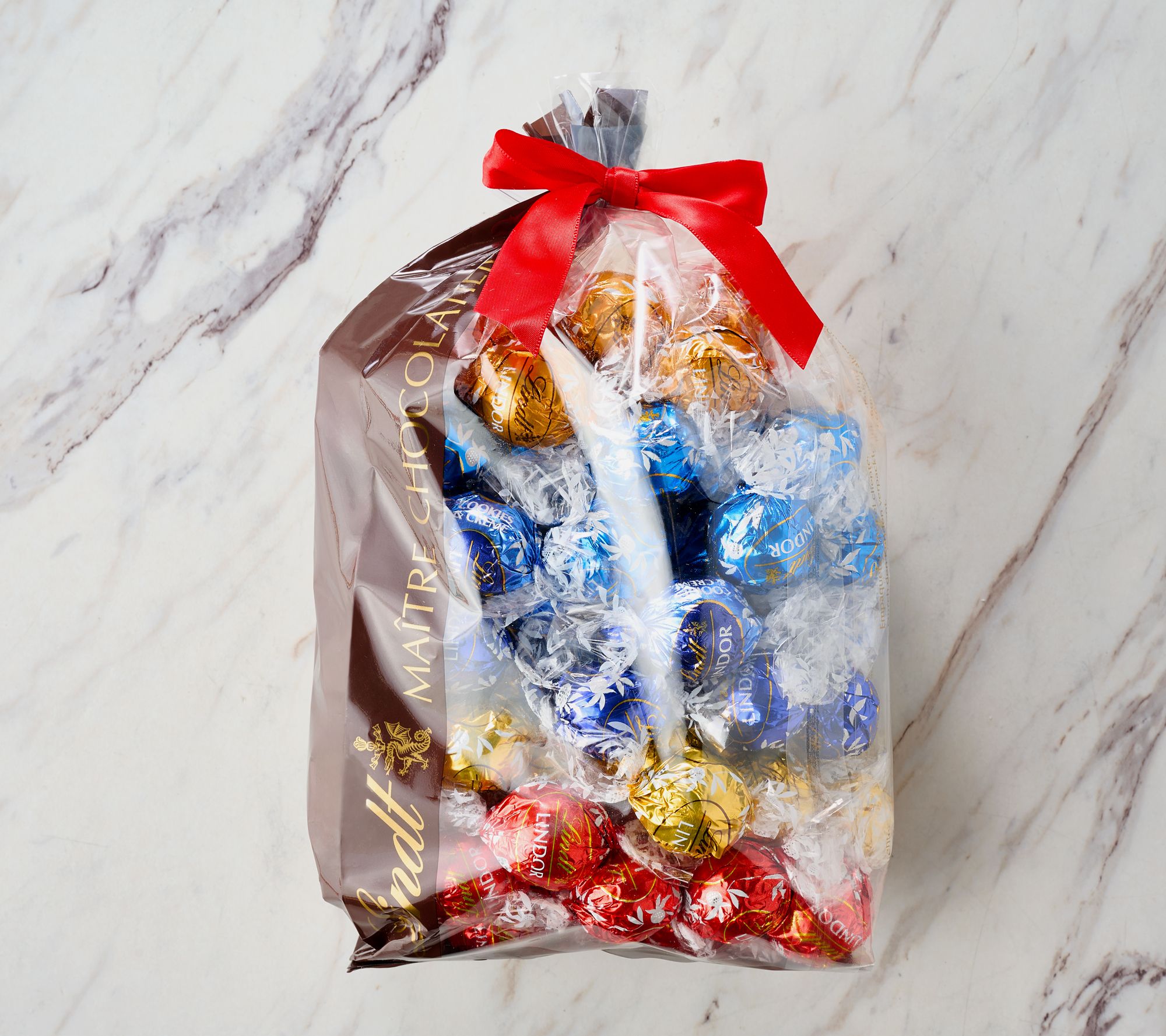 Lindt 90ct LINDOR Truffles Assorted Favorites Bag - QVC.com