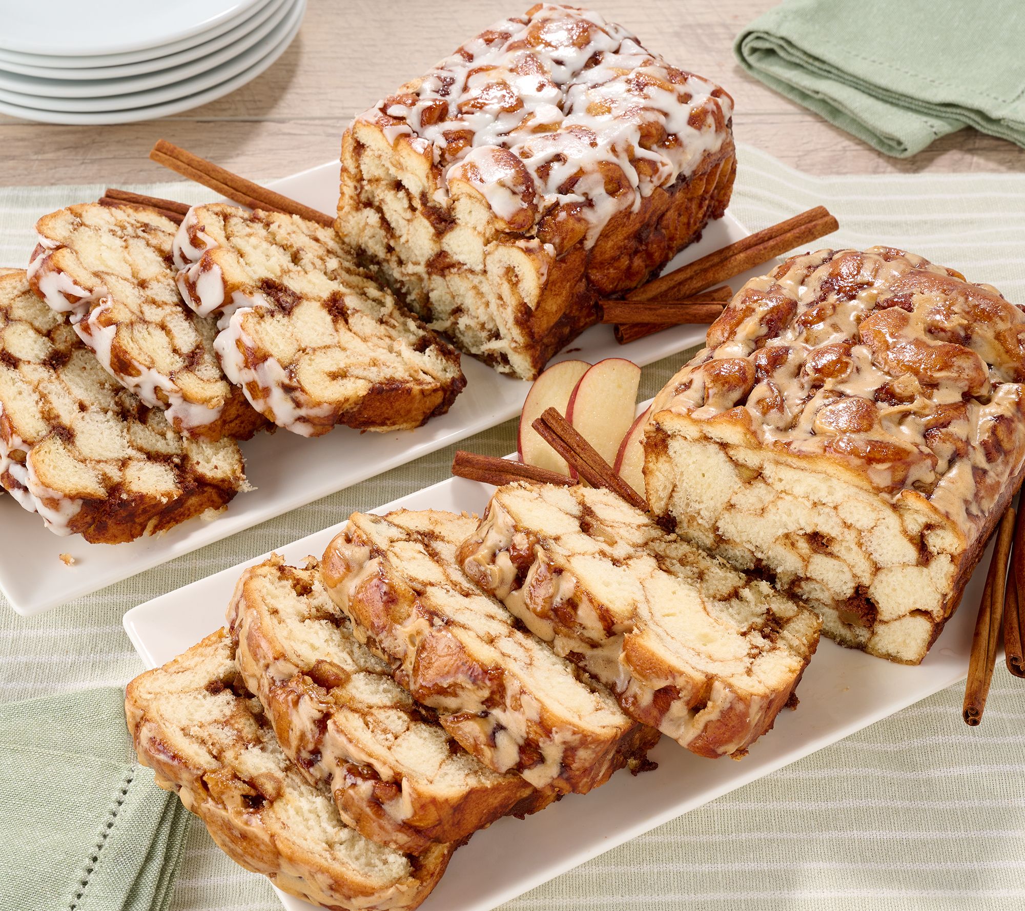 Sweet Paradise (2) 20-oz Cinnamon Bread Loaves Auto-Delivery