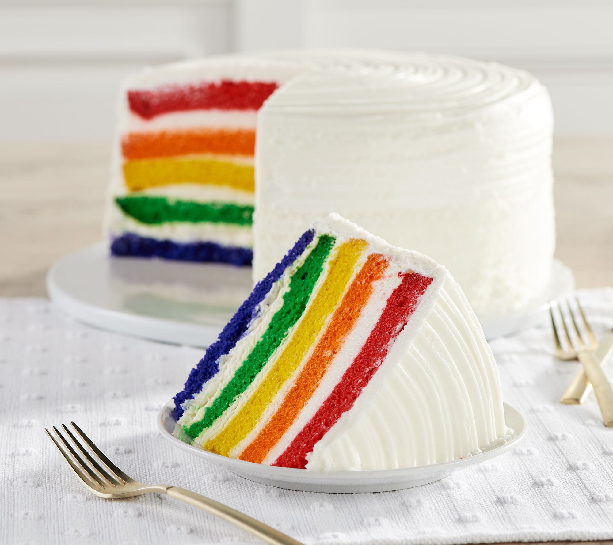 David's Cookies 7-8.3lb Vanilla or Chocolate Rainbow Layer Cake