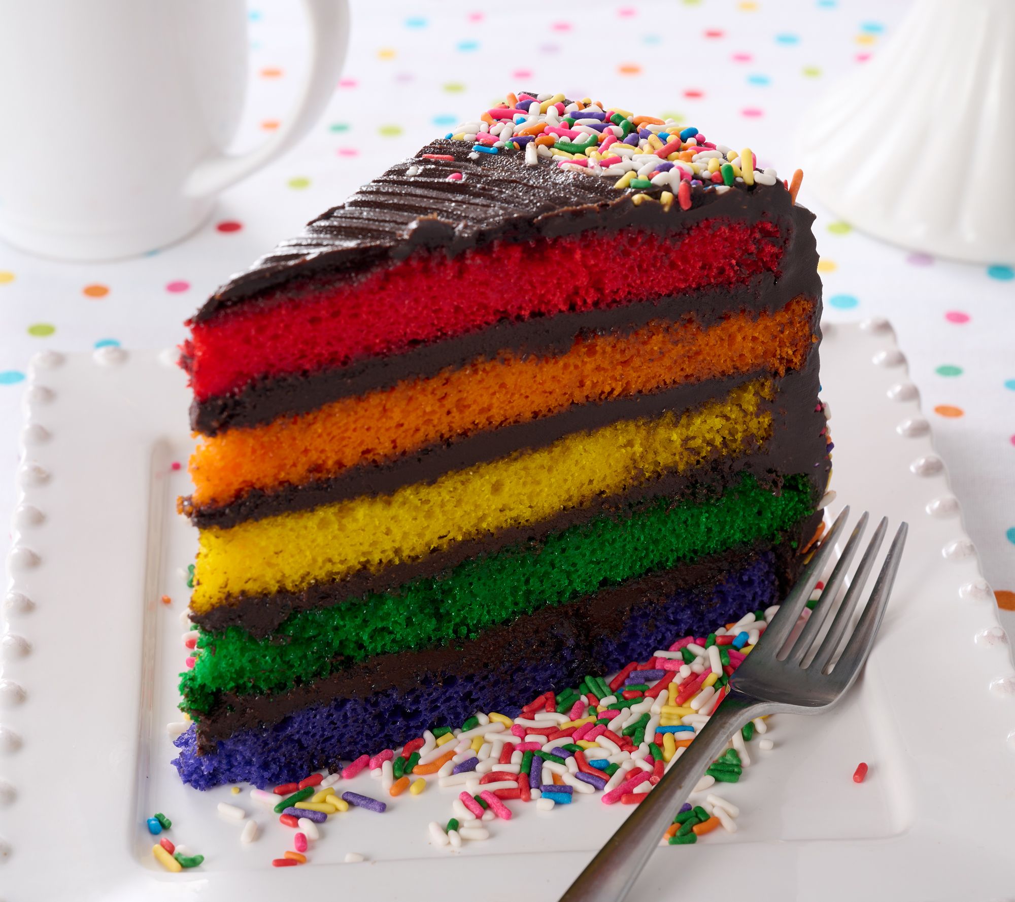 David's Cookies 7-8.3lb Vanilla or Chocolate Rainbow Layer Cake