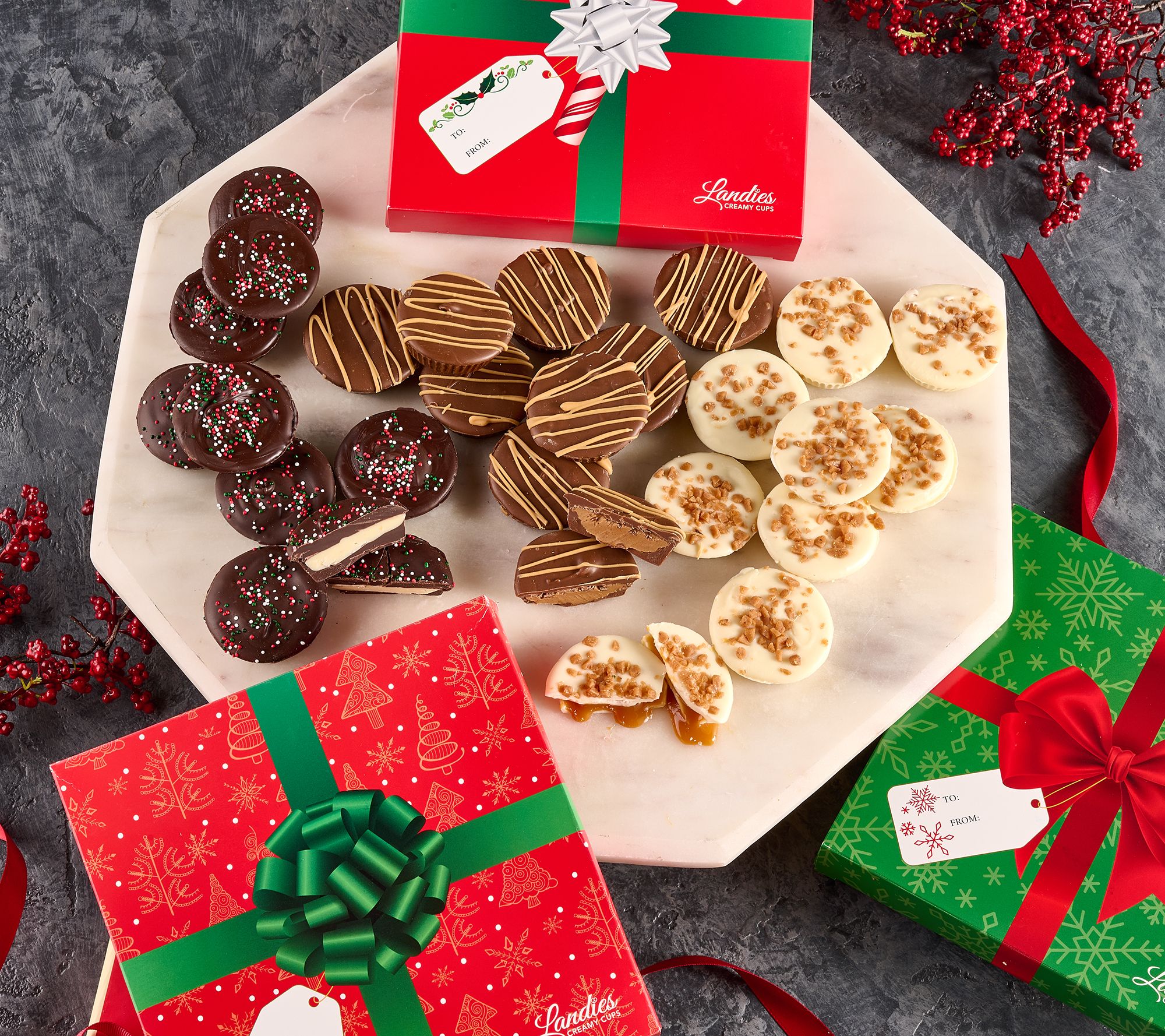 Landies Candies 27 Piece Holiday Creamy Cups