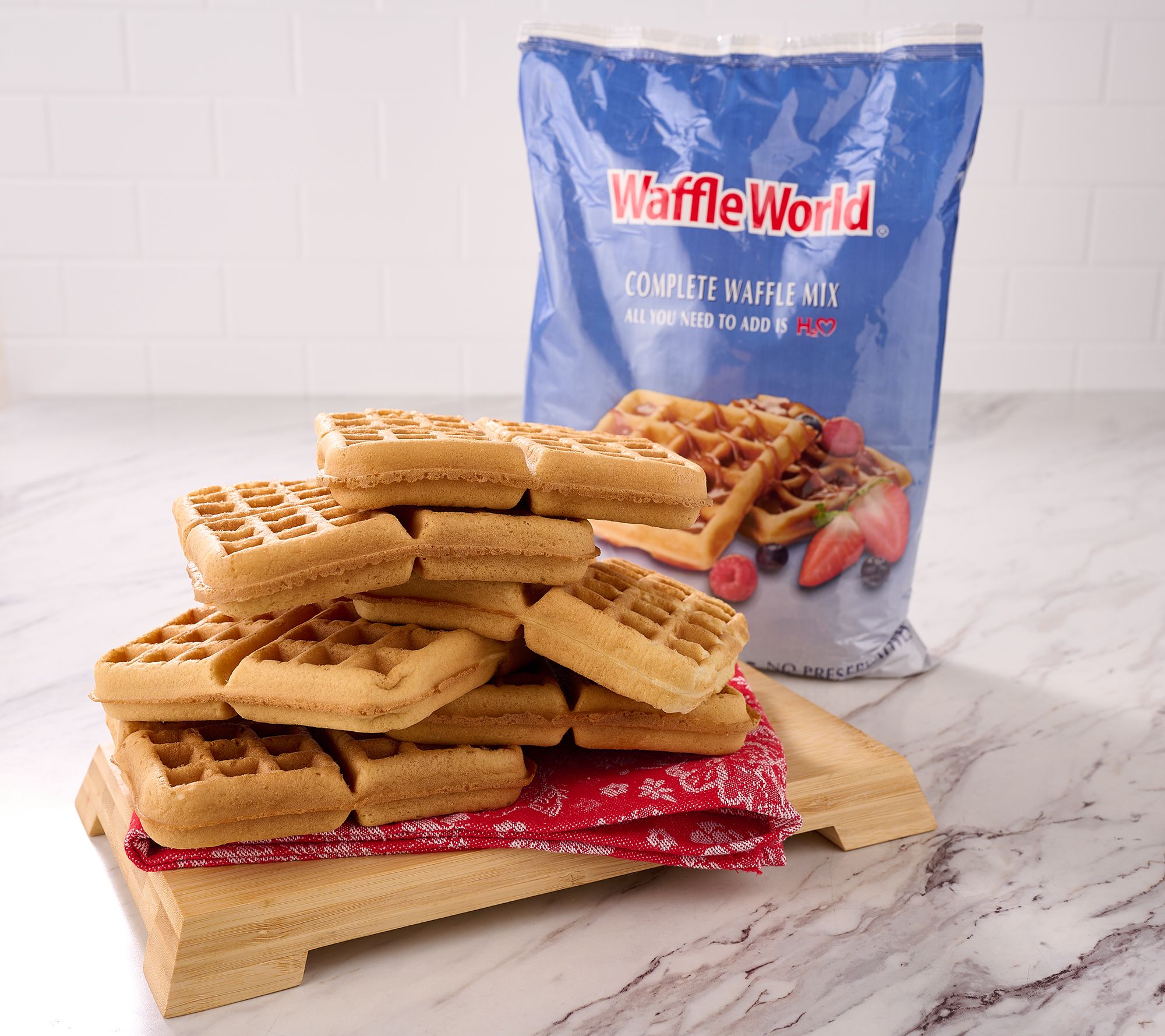 Waffle World 5lb Bag Gourmet Buttermilk Waffle Mix