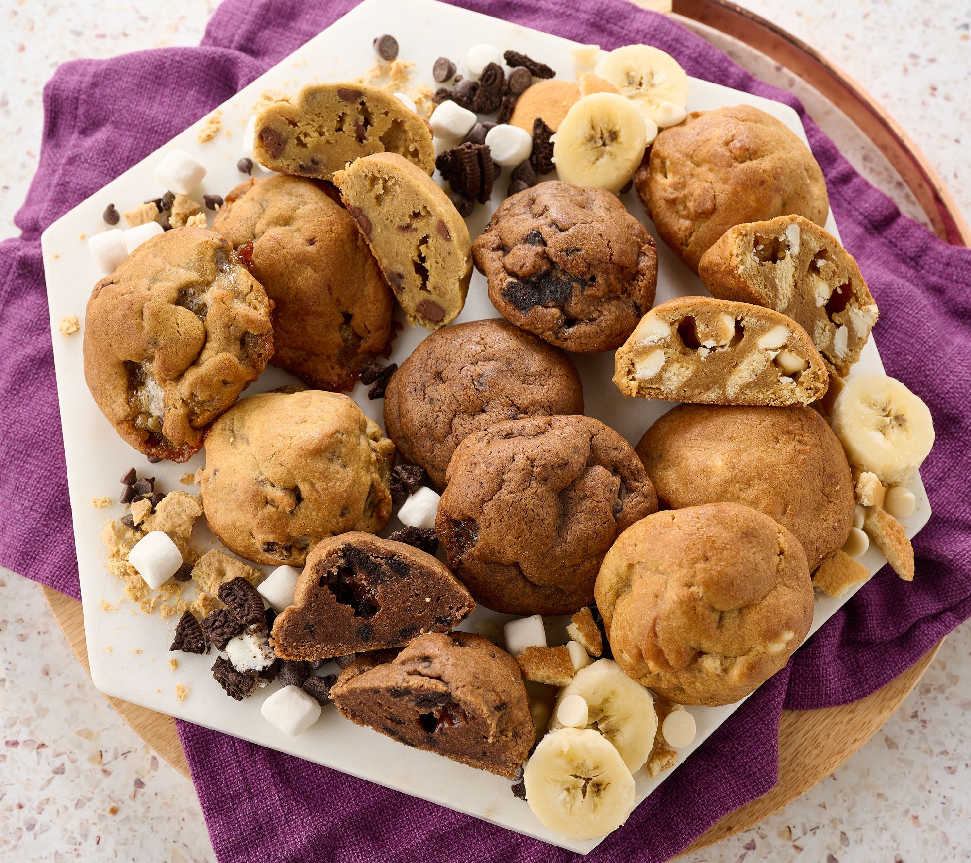 Evelyn's Kitchen Set of (12) Handheld Pudgie Dessert Cookies