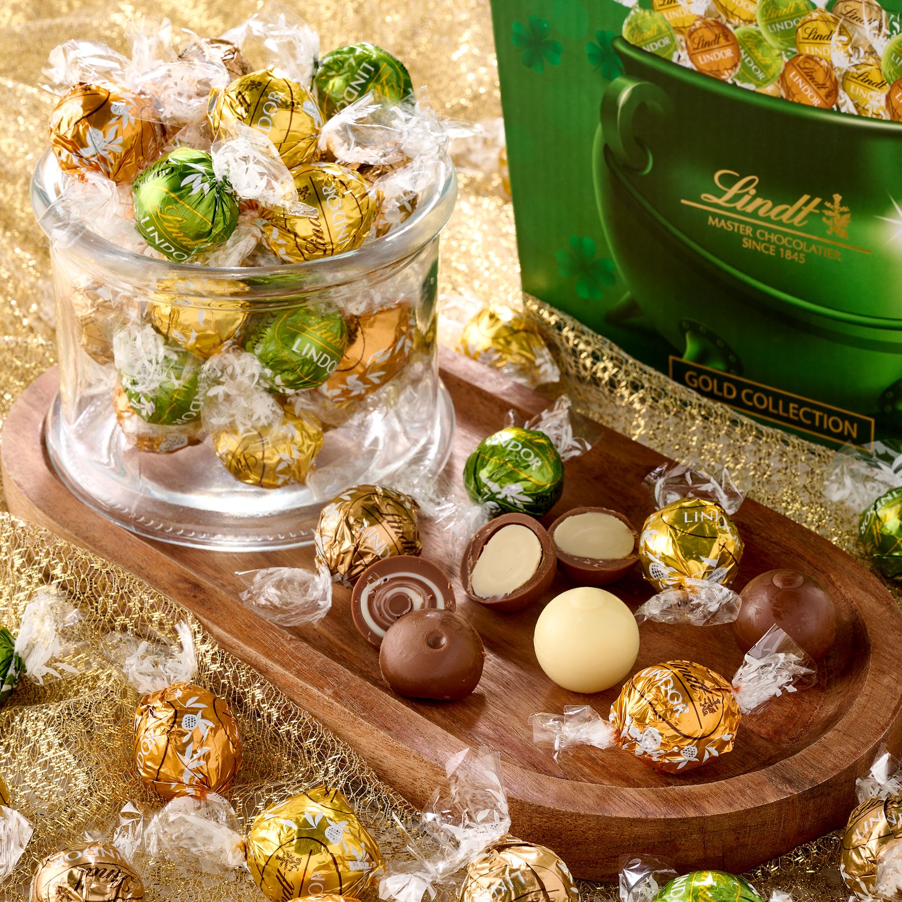 Lindt 75ct LINDOR Pot O' Gold Truffle Box
