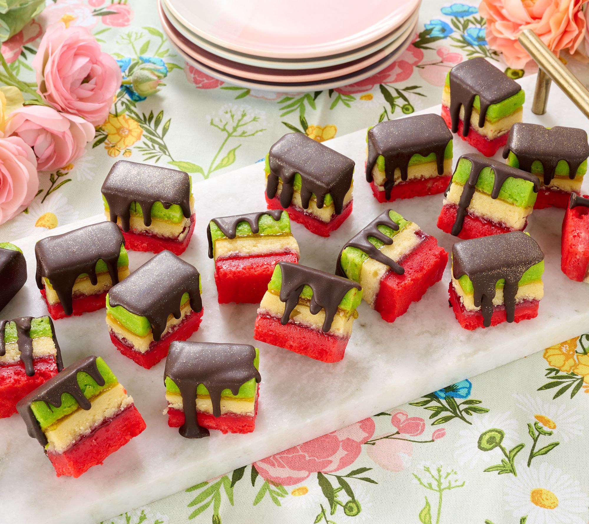 Zola Bakes 20-Piece Classic Italian Rainbow Cookies