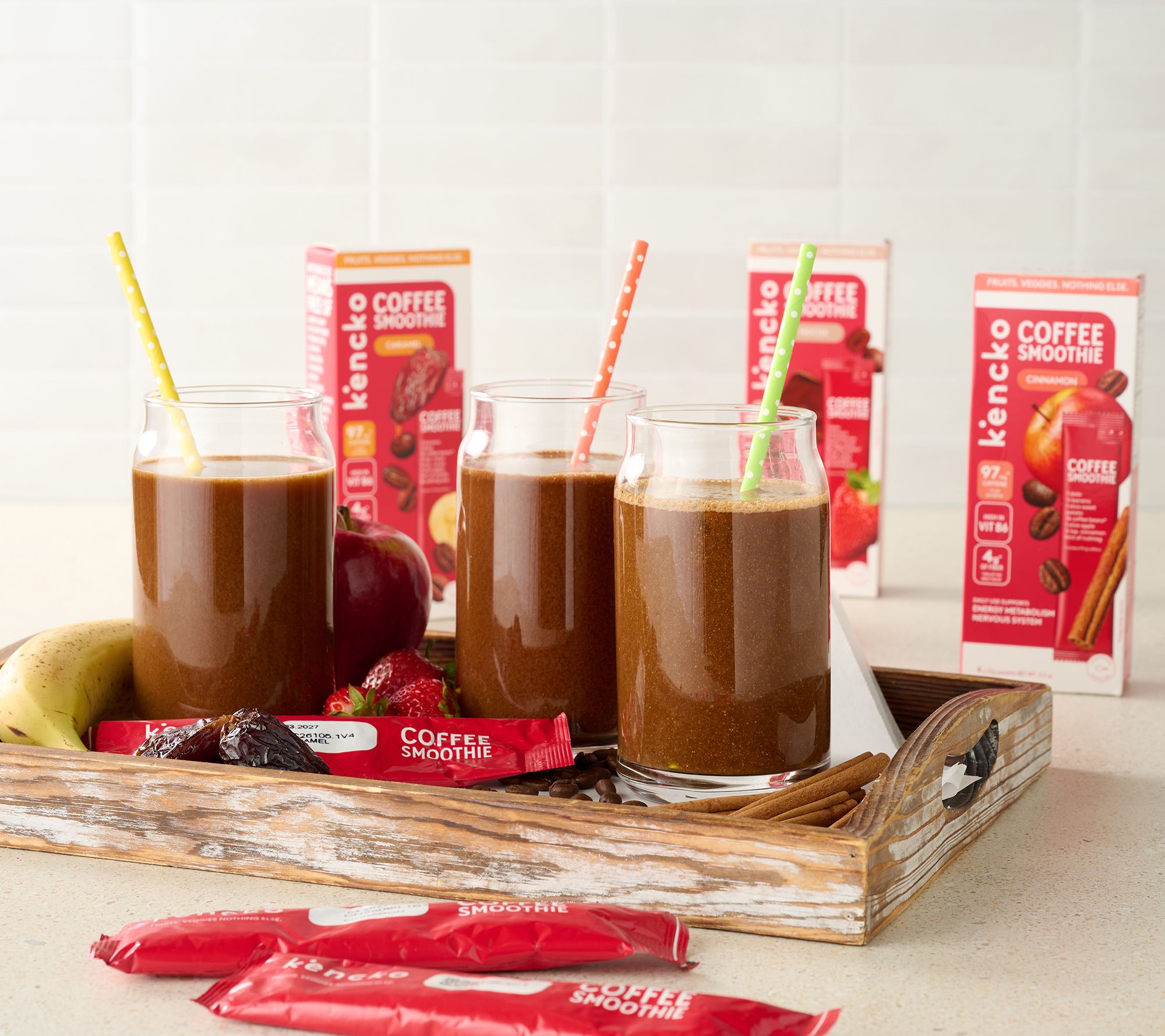 Kencko (12) Coffee Single Serve Smoothie Mixes