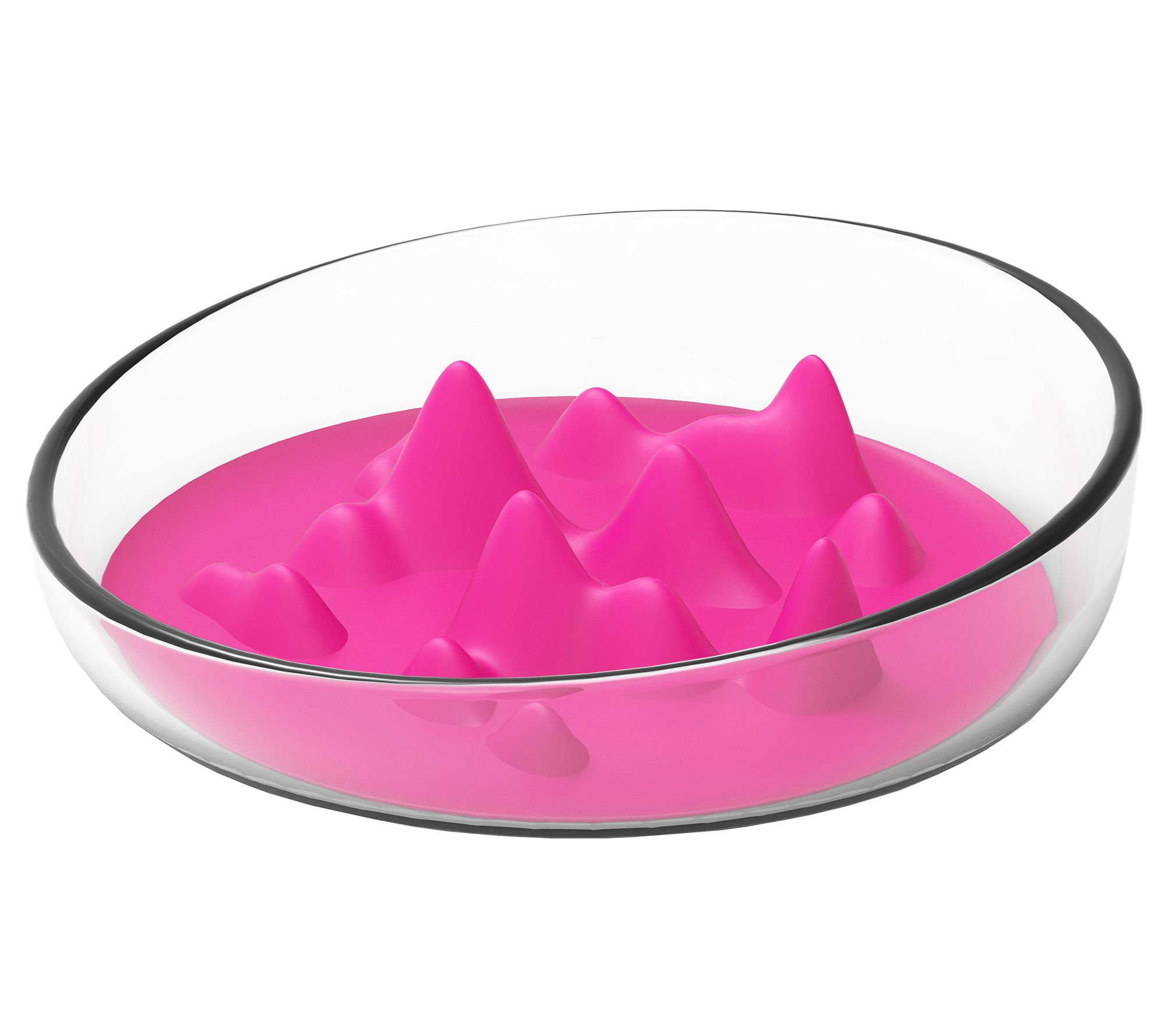 Pet Life Cirlicue Mountain-Shaped Slow-Feeding Pet Bowl