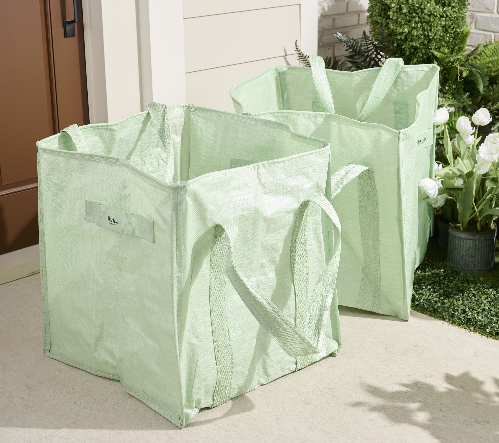  Martha Stewart Set of 2 Reusable Outdoor Leaf Bags