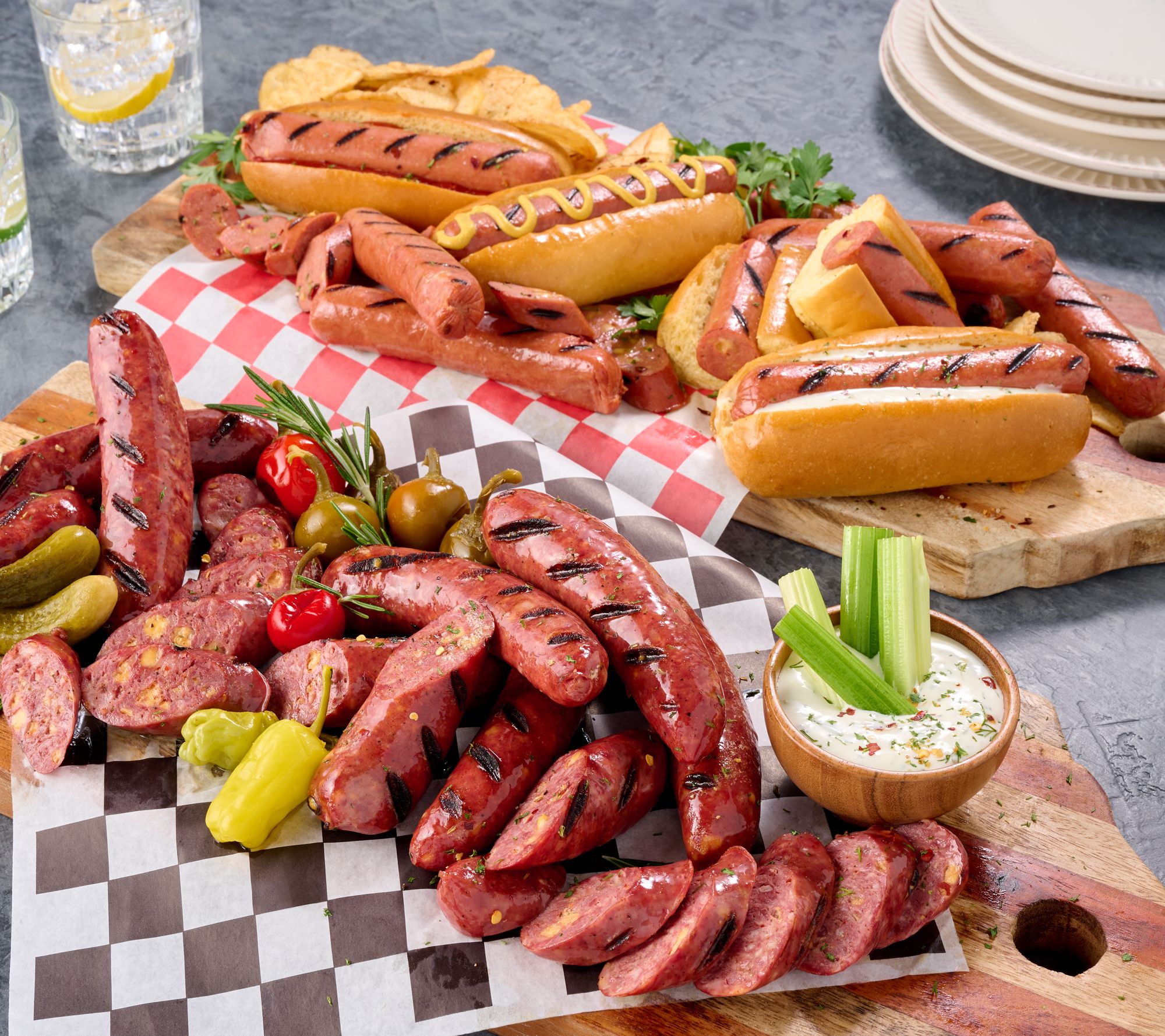 Mountain View Meats 4-Pack of Cheese Lovers Sausage and Hot Dogs