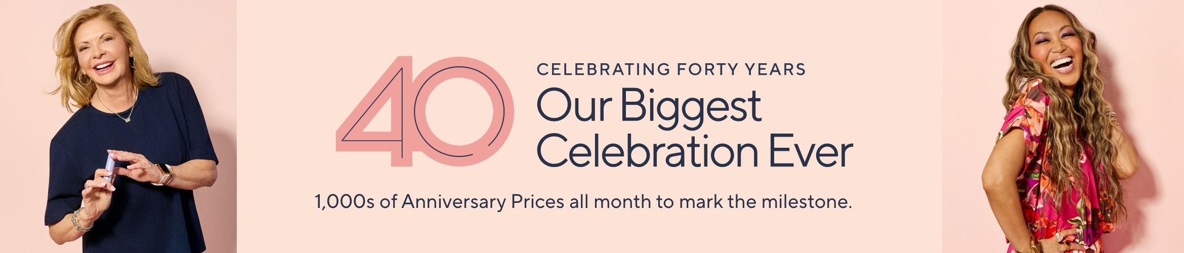 Celebrating 40 Years: 1,000s of Anniversary Prices all month to mark the milestone.