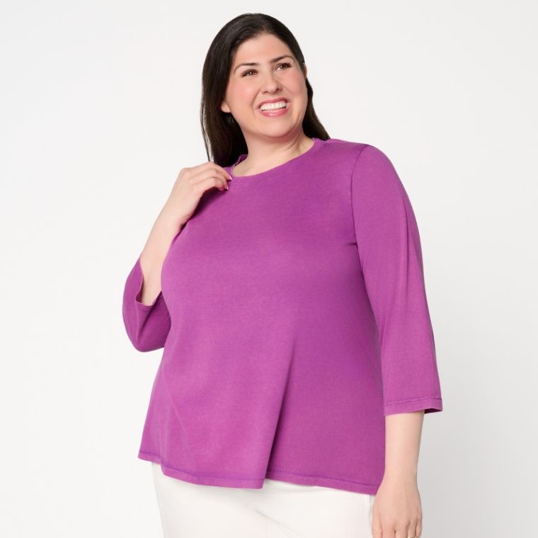 Susan Graver Textured Knit Tie-Front 3/4-Sleeve Shrug | QVC