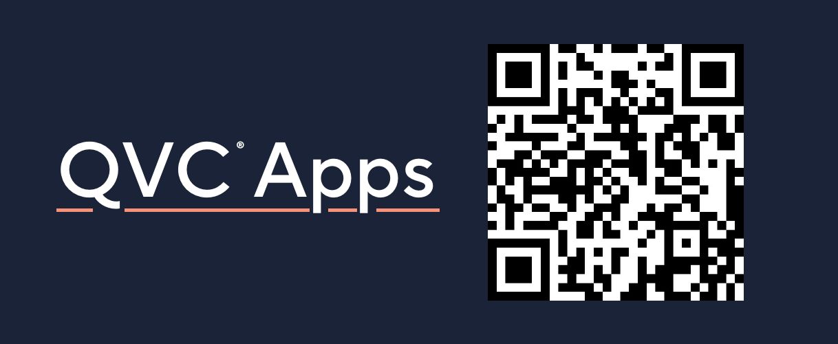 QVC® Apps. A QR code to download the app.