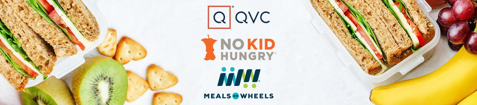 QVC + No Kid Hungry + Meals on Wheels