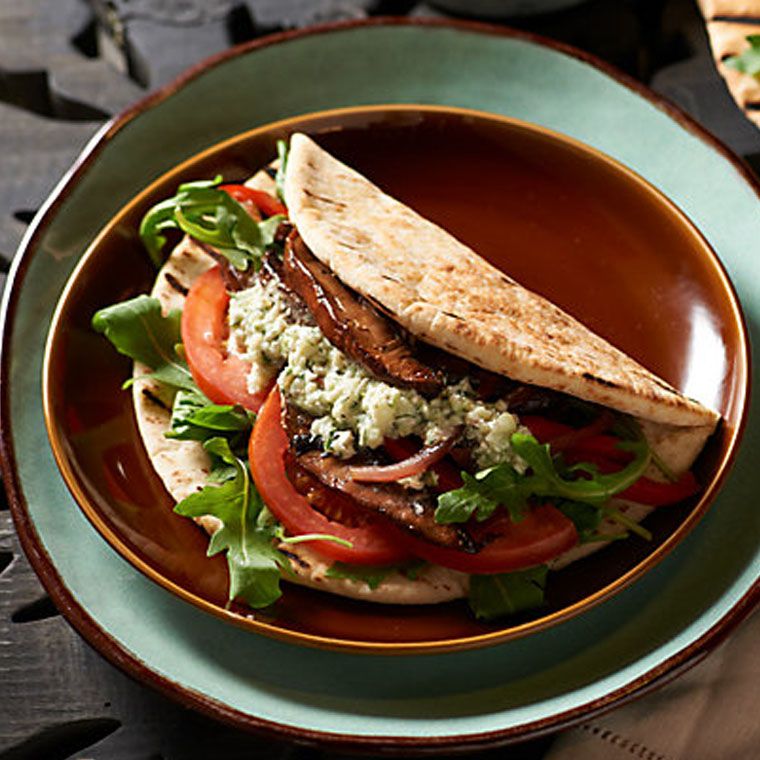 Vegetable Gyros with Feta Sauce