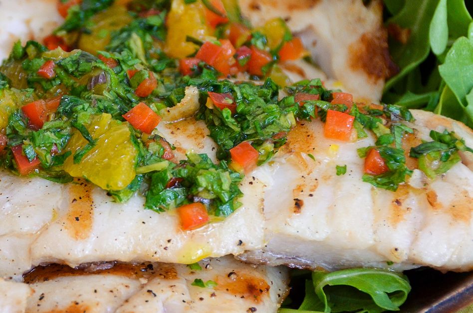 Grilled Pacific Rockfish with Citrus-Herb Salsa — Recipes — QVC.com