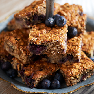 Blueberry Oatmeal Snack Bars