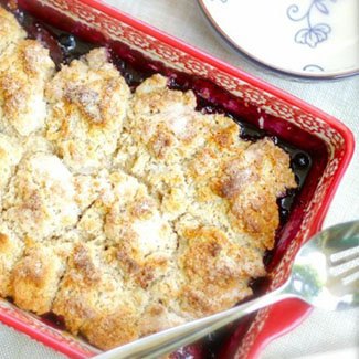 Blueberry-Peach Cobbler