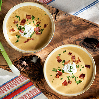 Chilled Bacon Corn Soup