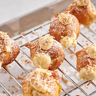 Coconut Cream Donuts