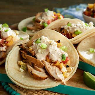 Corn and Chicken Tacos