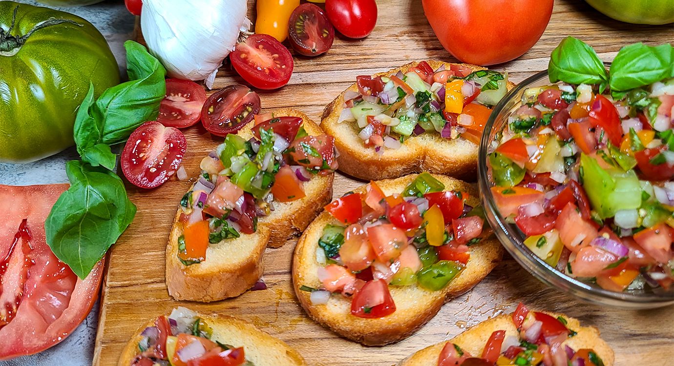 Heirloom Tomato Bruschetta 