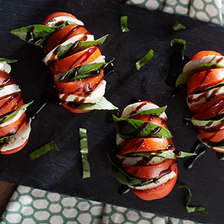 Hasselback Tomato Caprese