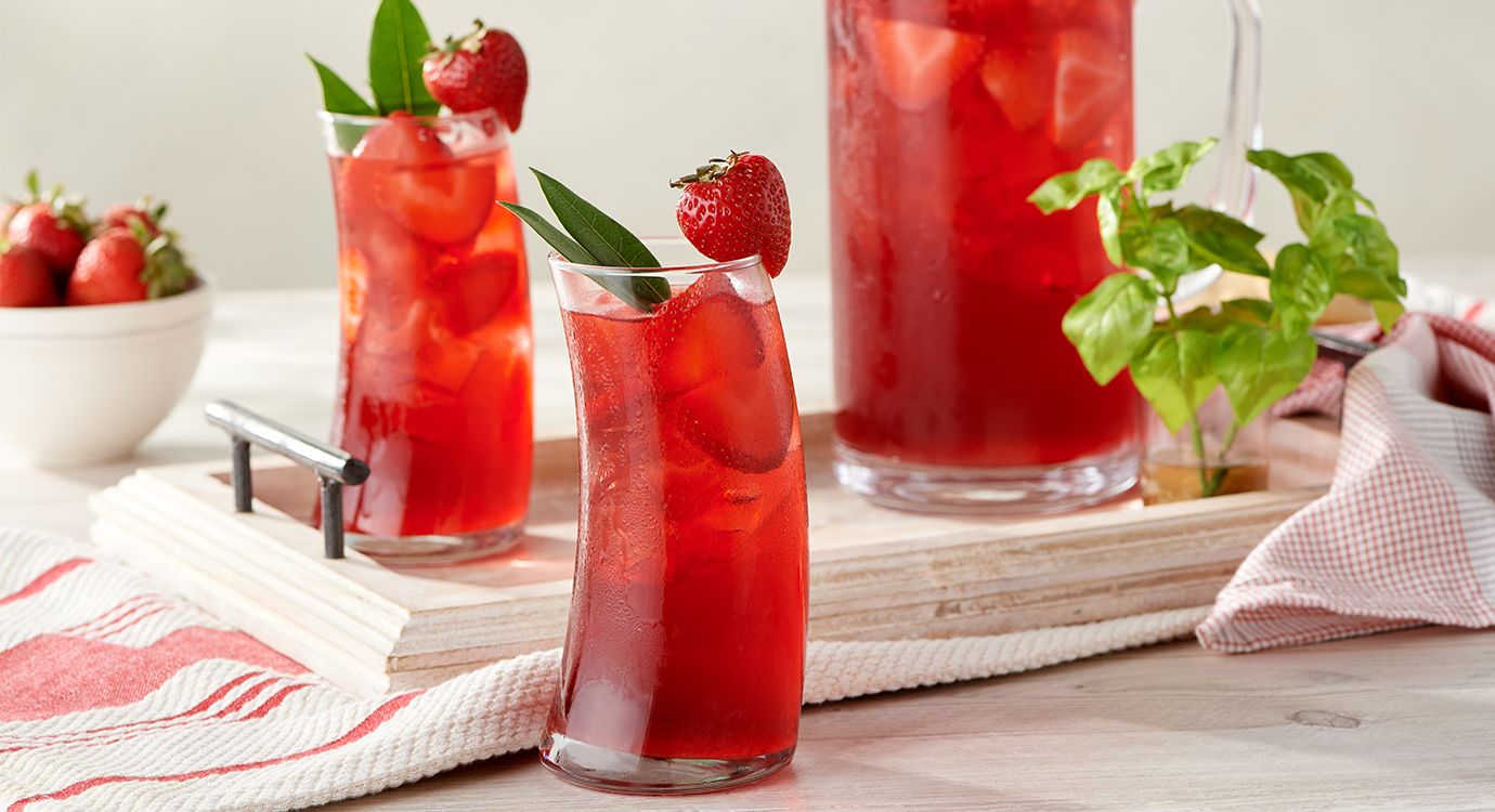 Strawberry Herbal Iced Tea