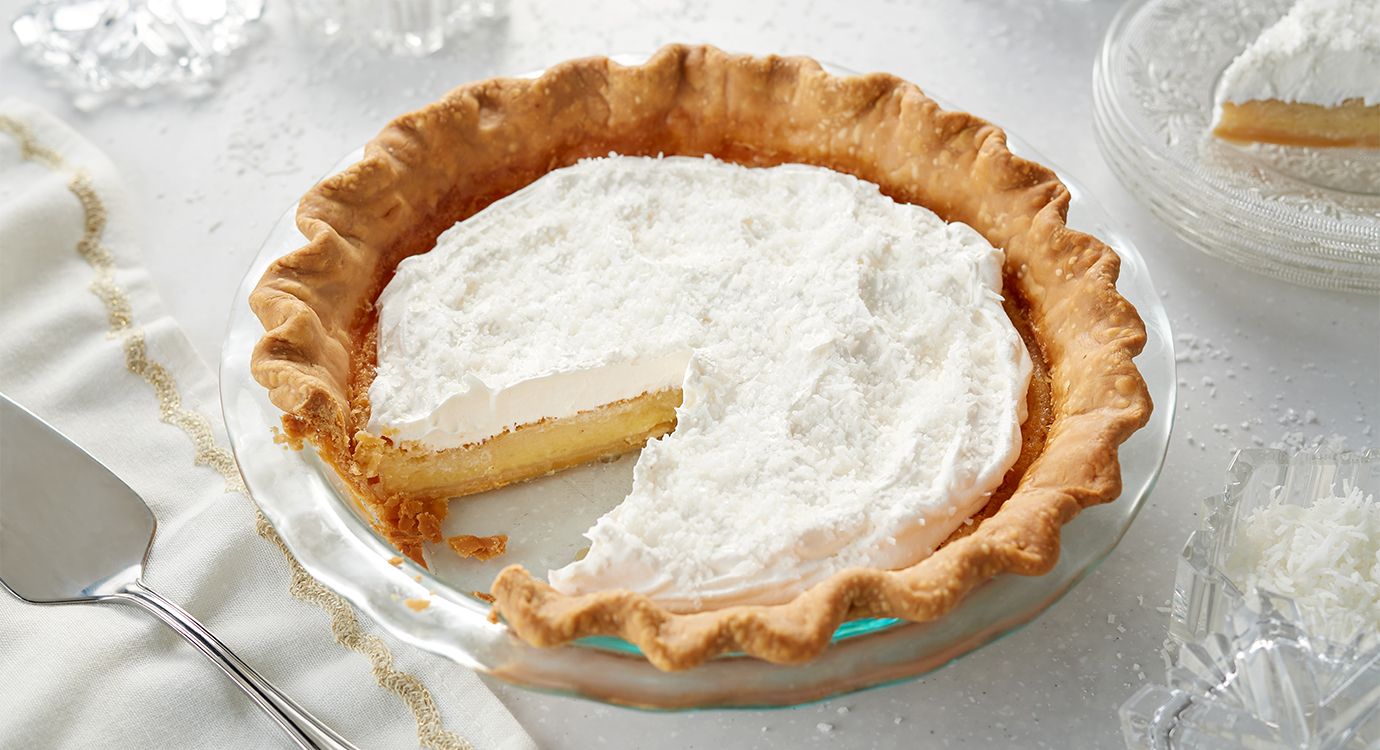 White Christmas Buttermilk Pie