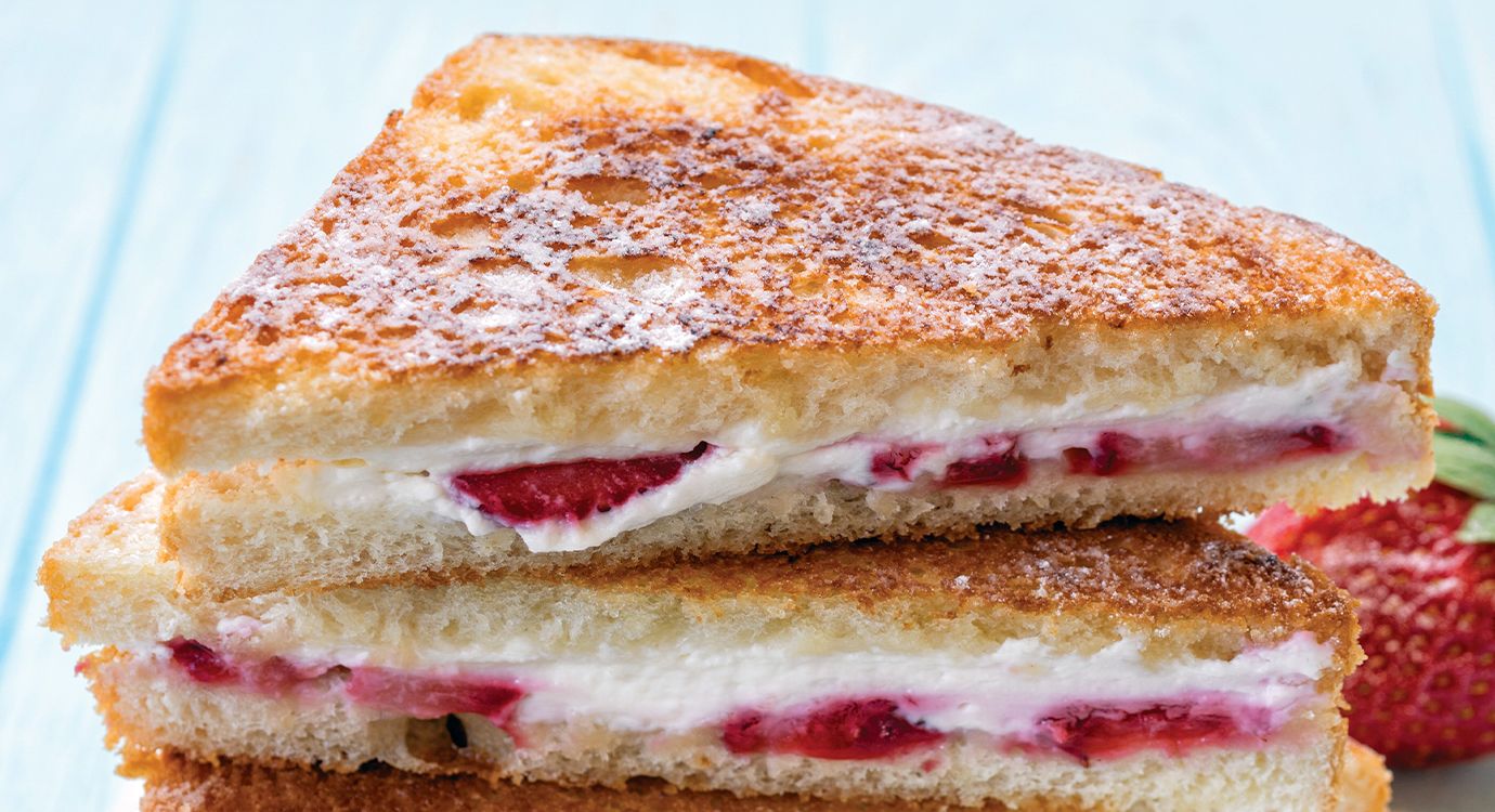 Strawberry Cheesecake Stuffed French Toast