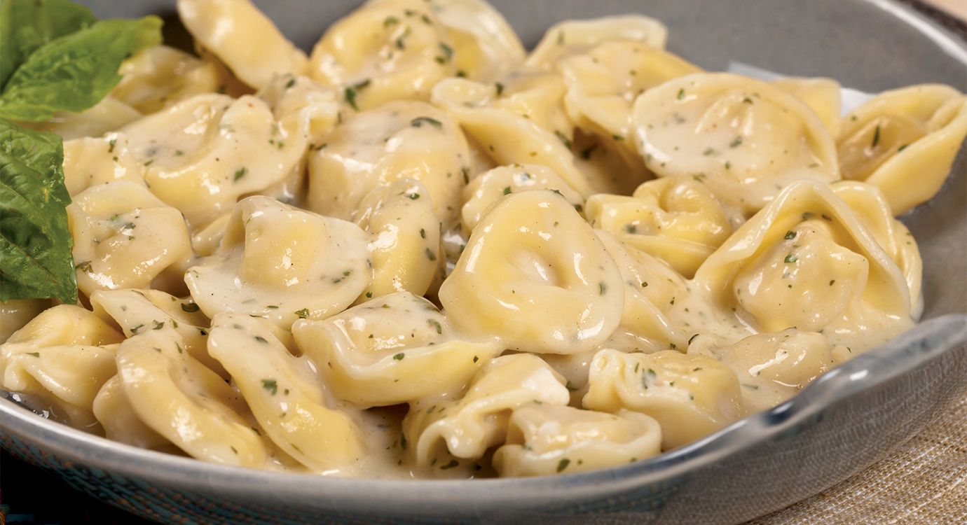 Ninja's Tortellini Alfredo Bake & Roasted Garlic Broccoli