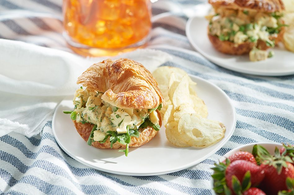 Spring Pea & Ham Egg Salad 
