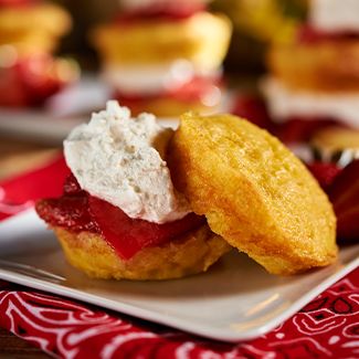 Strawberry Corn Cakes