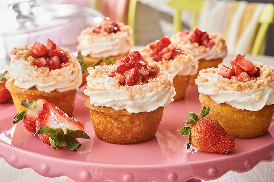 Strawberry Shortcake Cupcakes 