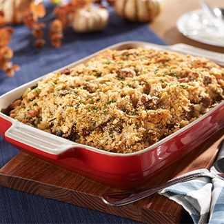 Wild Rice Stuffing with Sage Sausage 