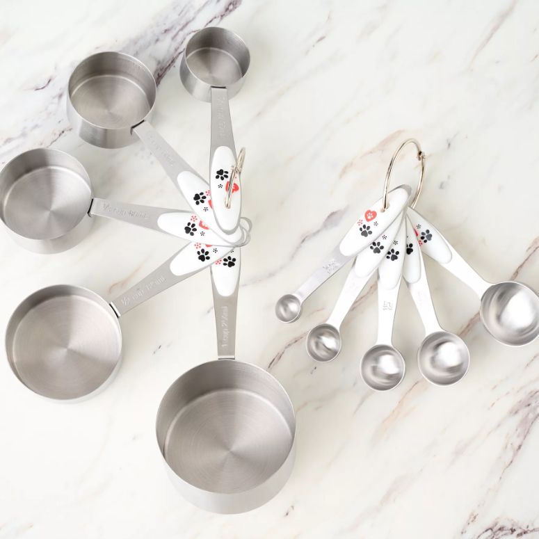 Kitchen HQ Easy Store Measuring Cups and Spoons Refurbished White