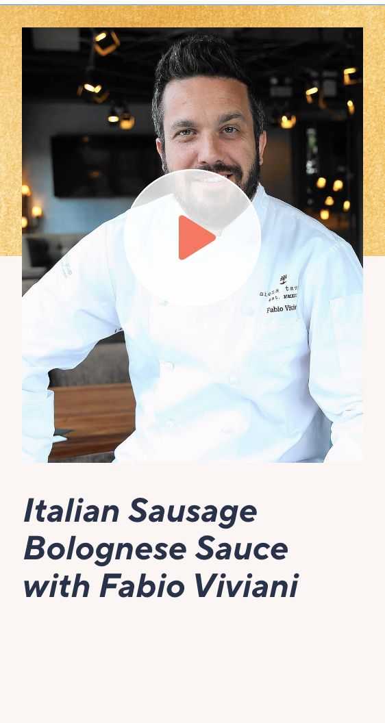 Italian Sausage Bolognese Sauce with Fabio Viviani