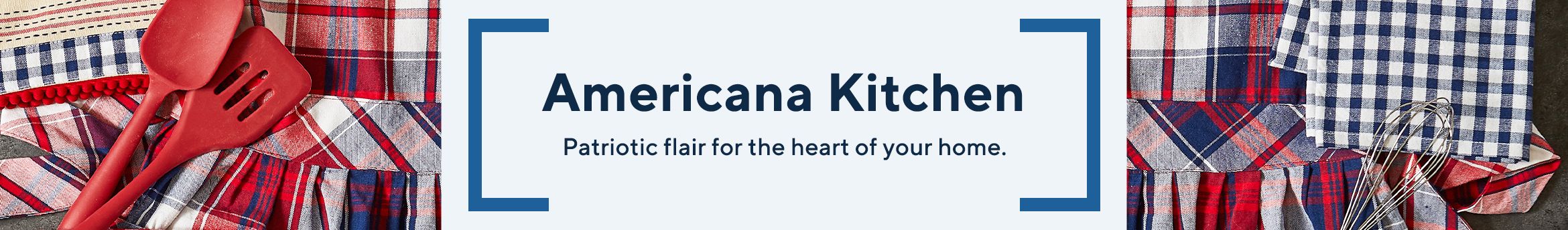 Americana Kitchen.  Patriotic flair for the heart of your home.  
