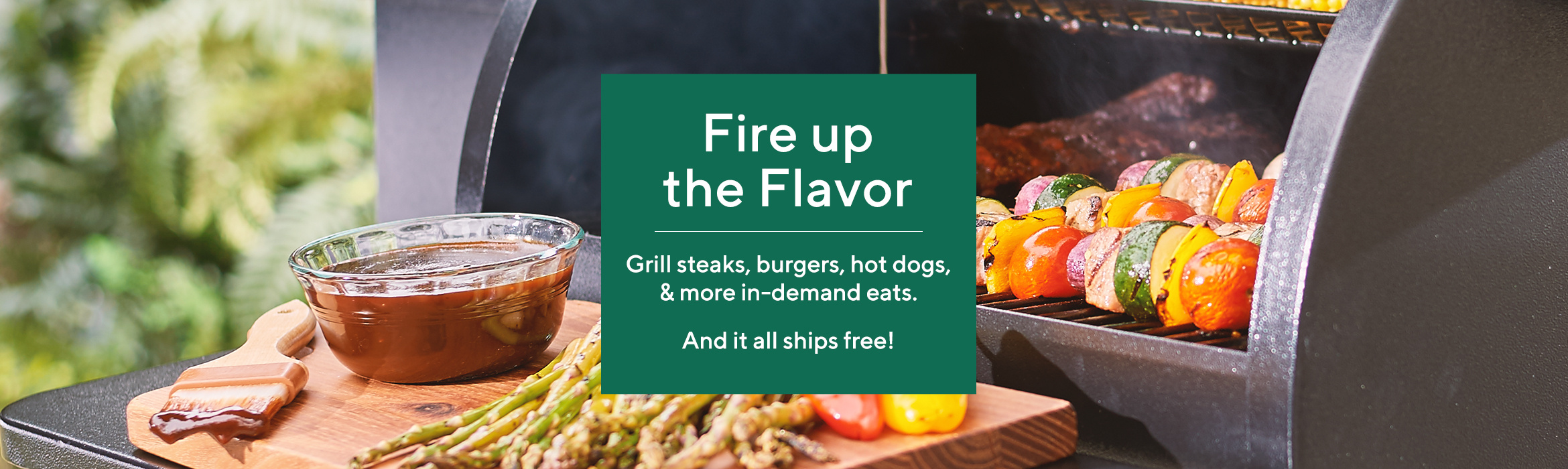 Fire up the Flavor  Grill steaks, burgers, hot dogs, & more in-demand eats.  And it all ships free!