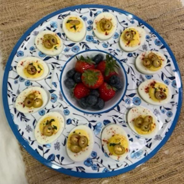 Dirty Martini Deviled Eggs