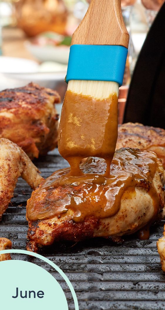 June: Grilled Chicken with Carolina Gold BBQ Sauce